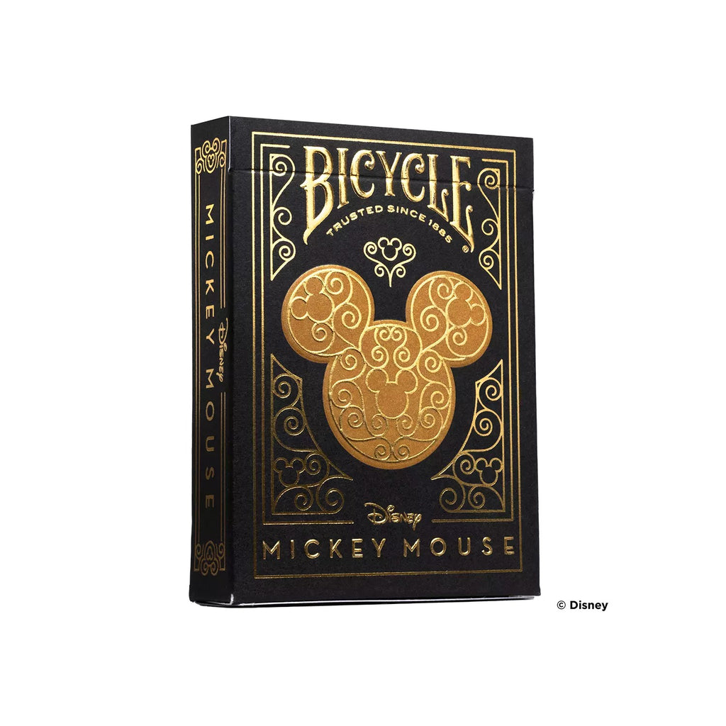 Bicycle Disney Mickey Mouse Black and Gold playing cards