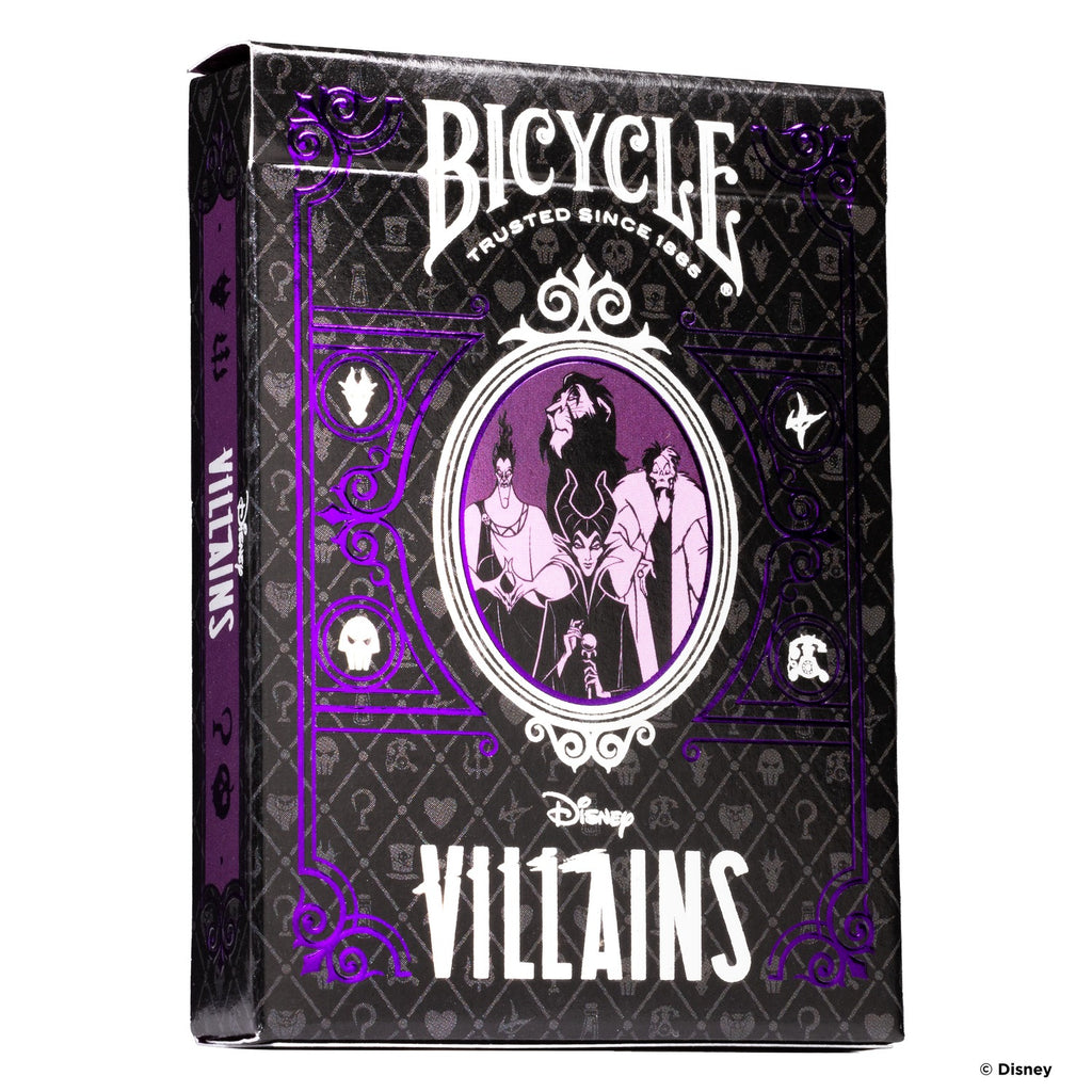Bicycle Disney Villains Purple playing cards