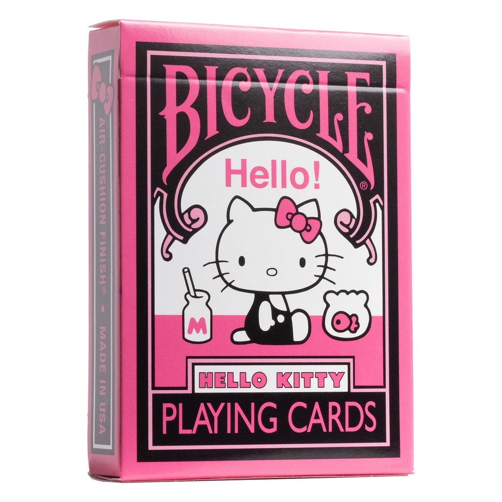 Minor defect Hello Kitty Black & Pink Playing Cards Deck Bicycle