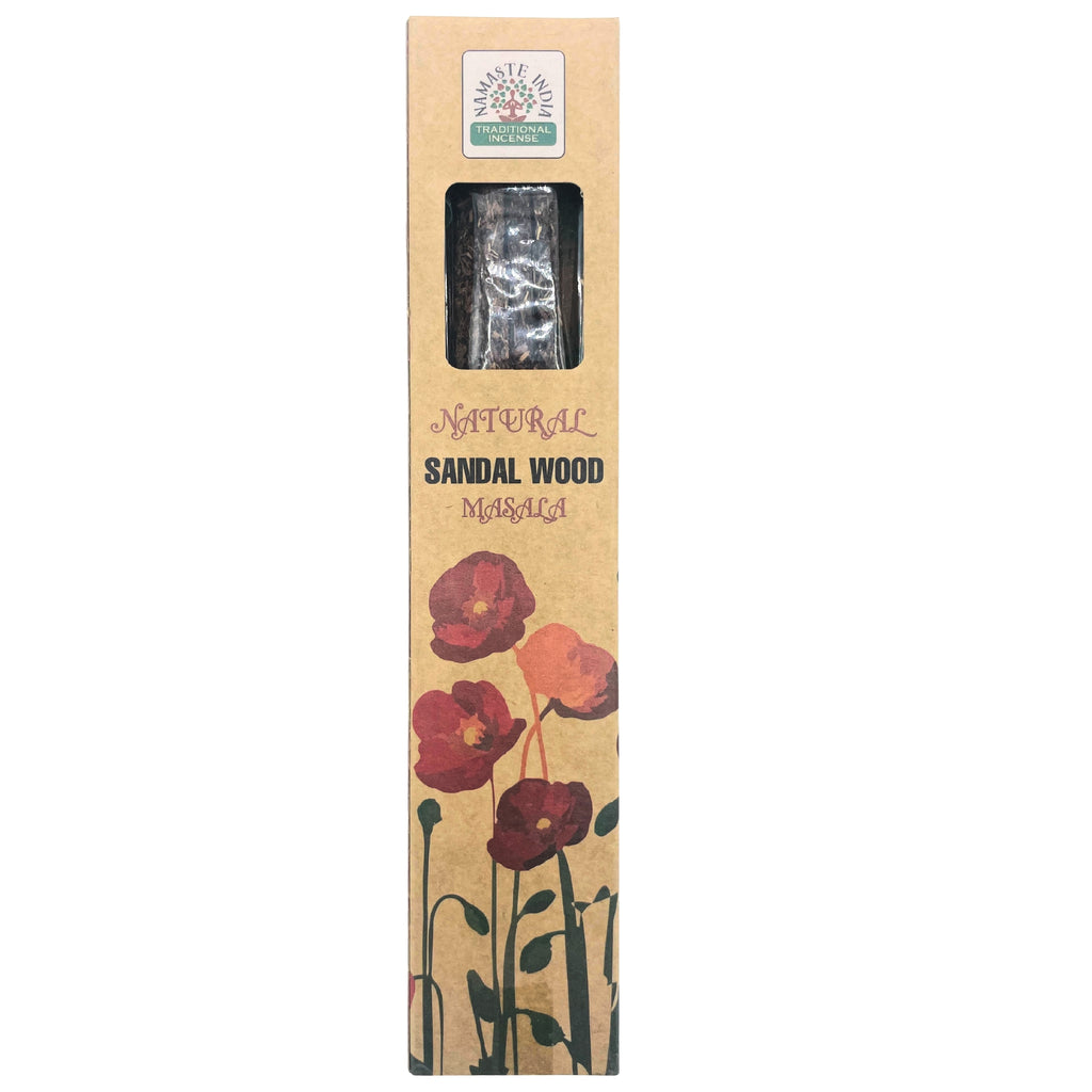 Natural Botanical Masala Incense - Sandalwood Namaste India Namaste Inida