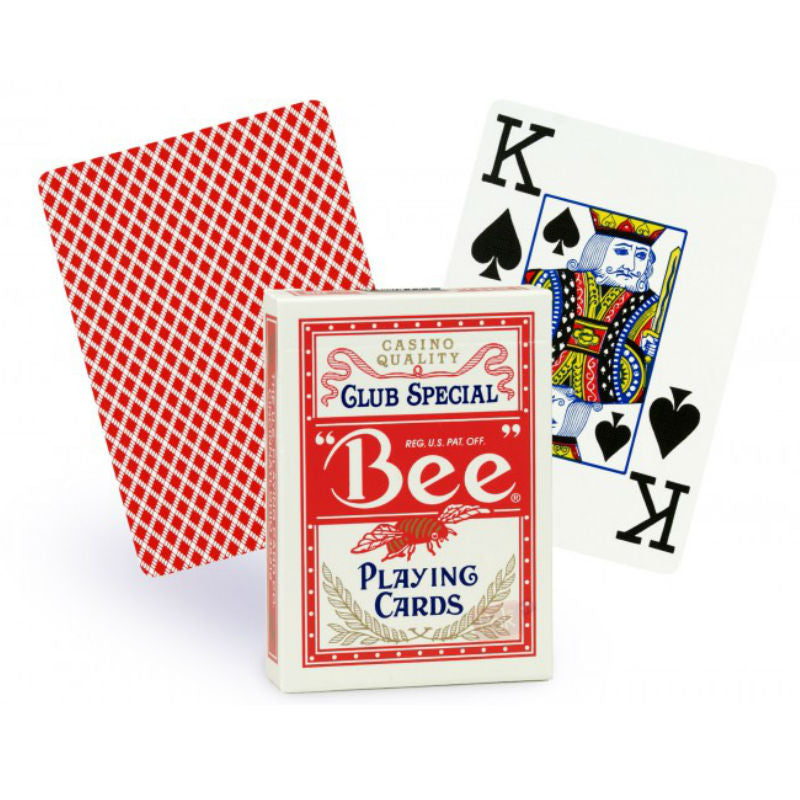 Bee Jumbo poker cards (Red) Bicycle
