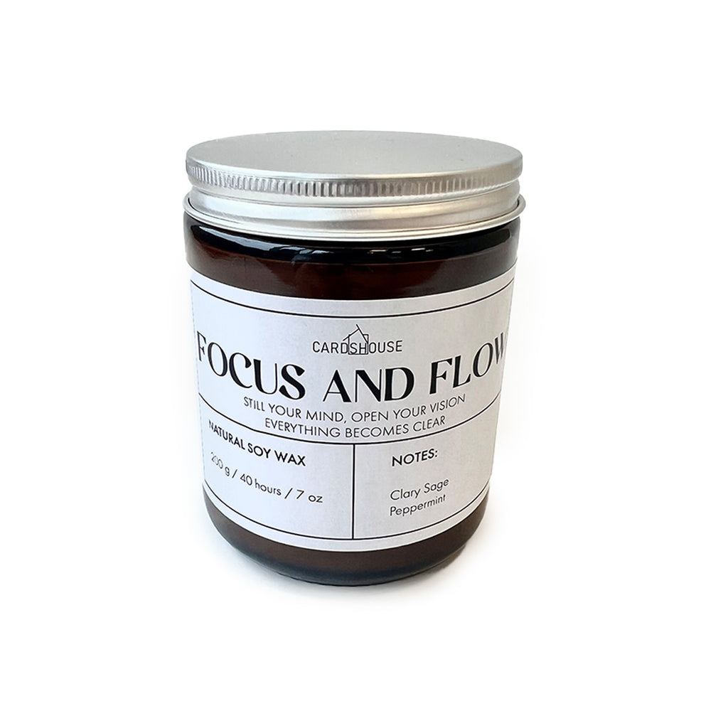 Aromatherapy Candle - Positive Vibes (Focus and Flow) AW gifts Ancient Wisdom
