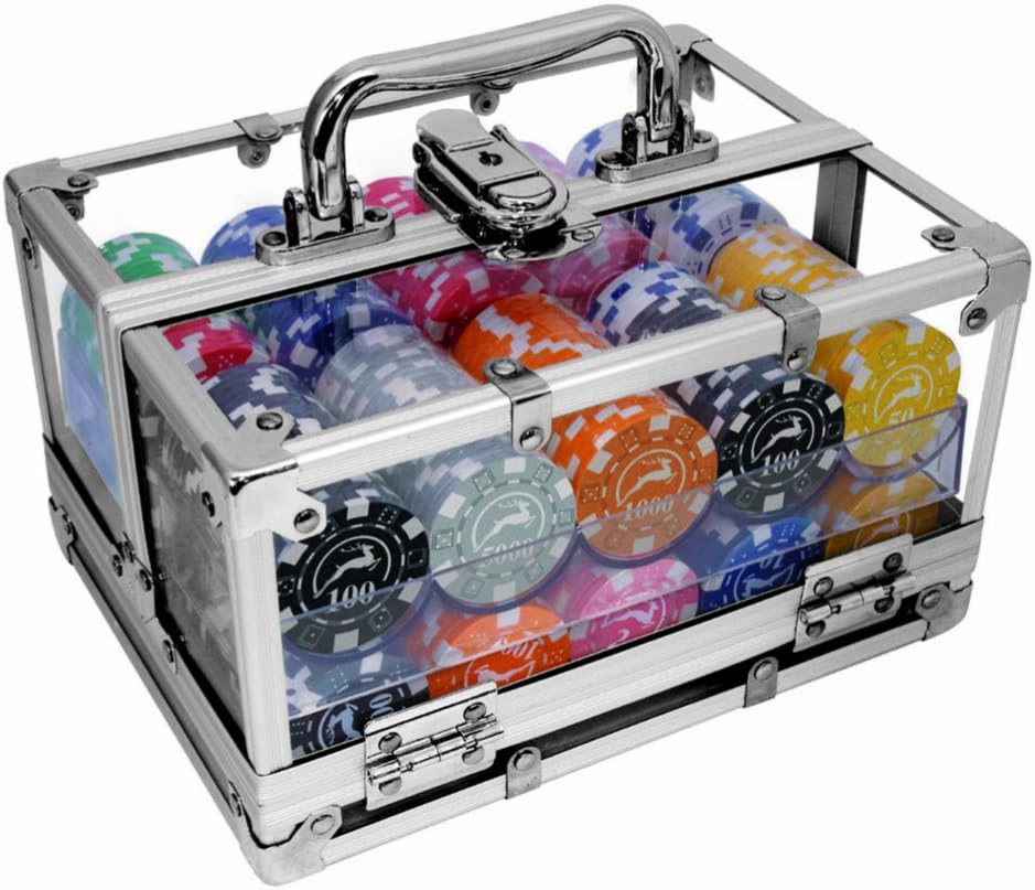 Poker Chips Set in Box 14g. 400 pcs. & Transparent Modiano Modiano