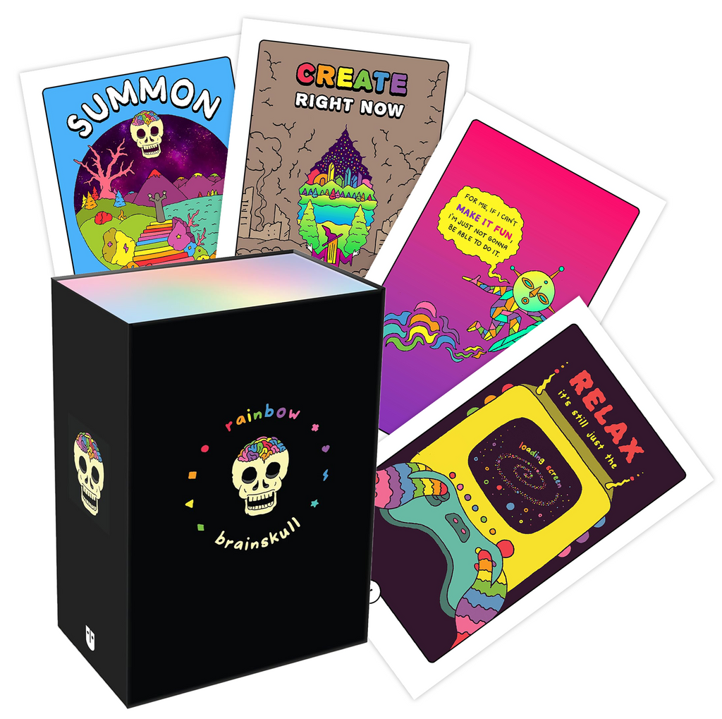 Rainbow Brainskull Oracle Cards Andrews Mcmeel Publishing Andrews Mcmeel Publishing