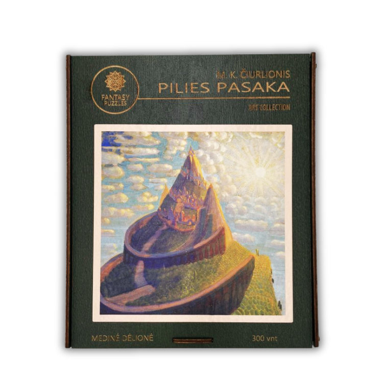 M.K. Čiurlionis the Tale of the Castle (Pilies Pasaka) Wooden Puzzle L size (300 pieces) Fantasy Puzzles Fantasy Puzzles