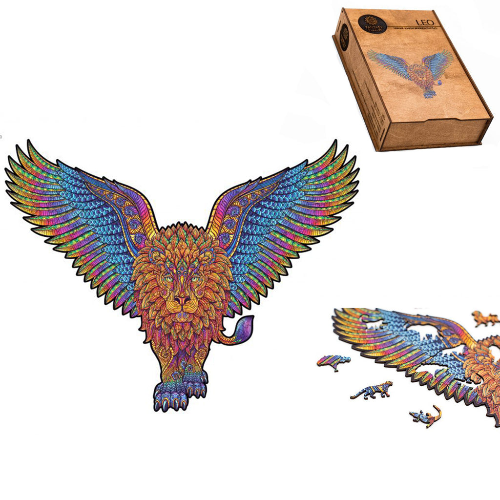 Leo Wooden Puzzle XL size 600 pieces Fantasy Puzzles Fantasy Puzzles