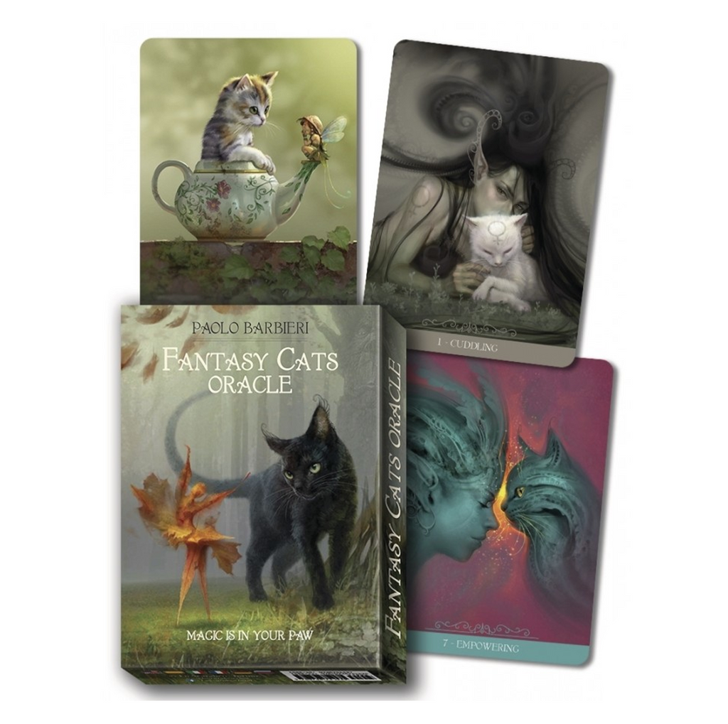 Barbieri Fantasy Cats Oracle Cards Lo Scarabeo Lo Scarabeo