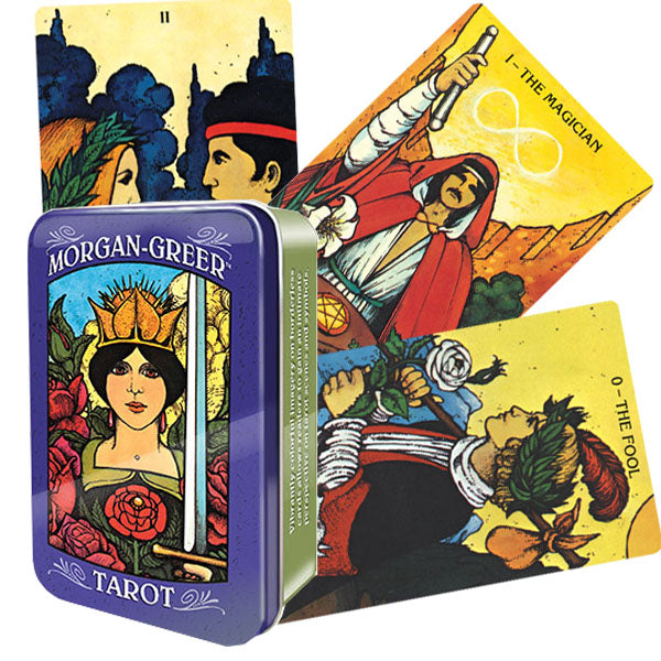 Tarot cards Morgan-Greer in a Tin Box US Games Systems
