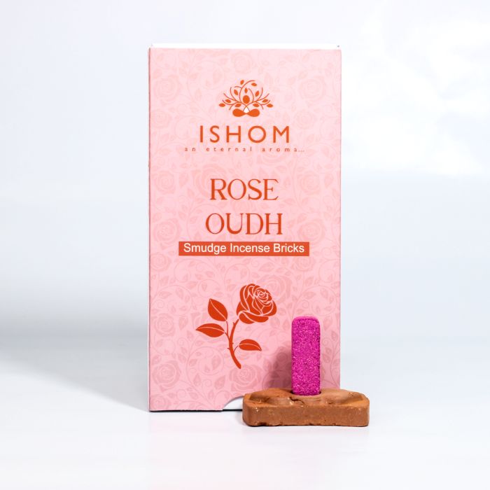 Natural Incense Smudge Bricks and Burner - Rose Wood Ancient Wisdom
