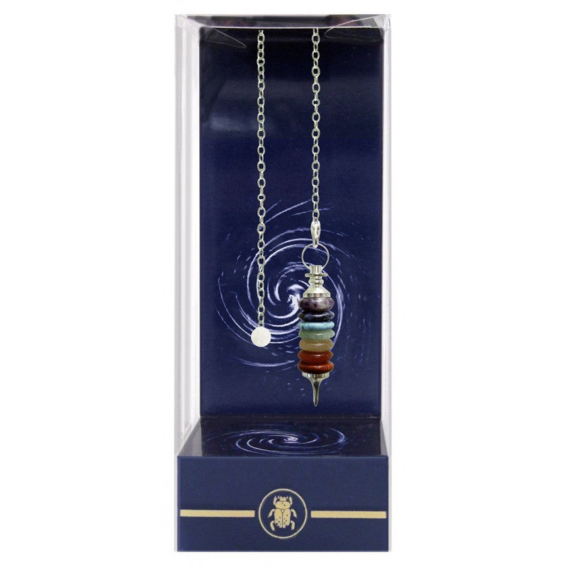 Deluxe Seven Rings of Chakras Pendulum Lo Scarabeo Lo Scarabeo