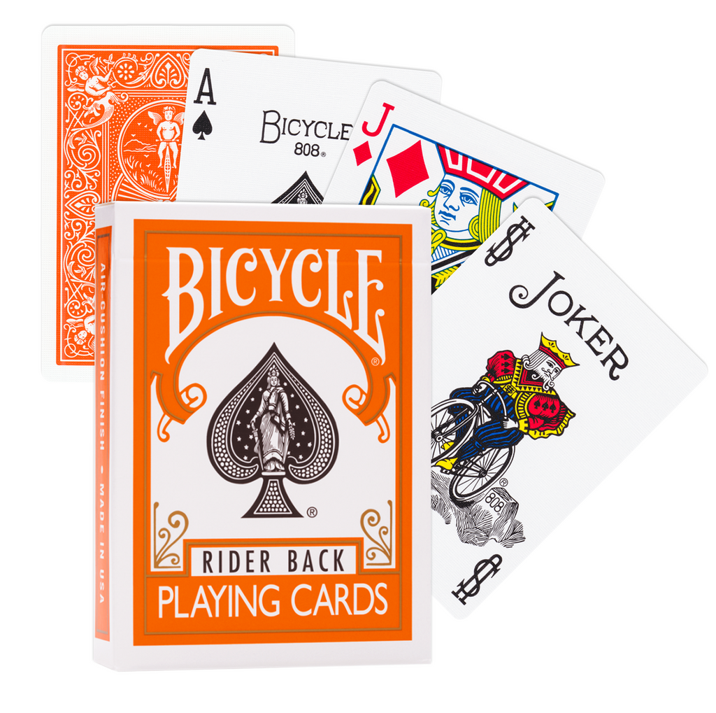 Bicycle Rider Back playing cards (Orange) Bicycle