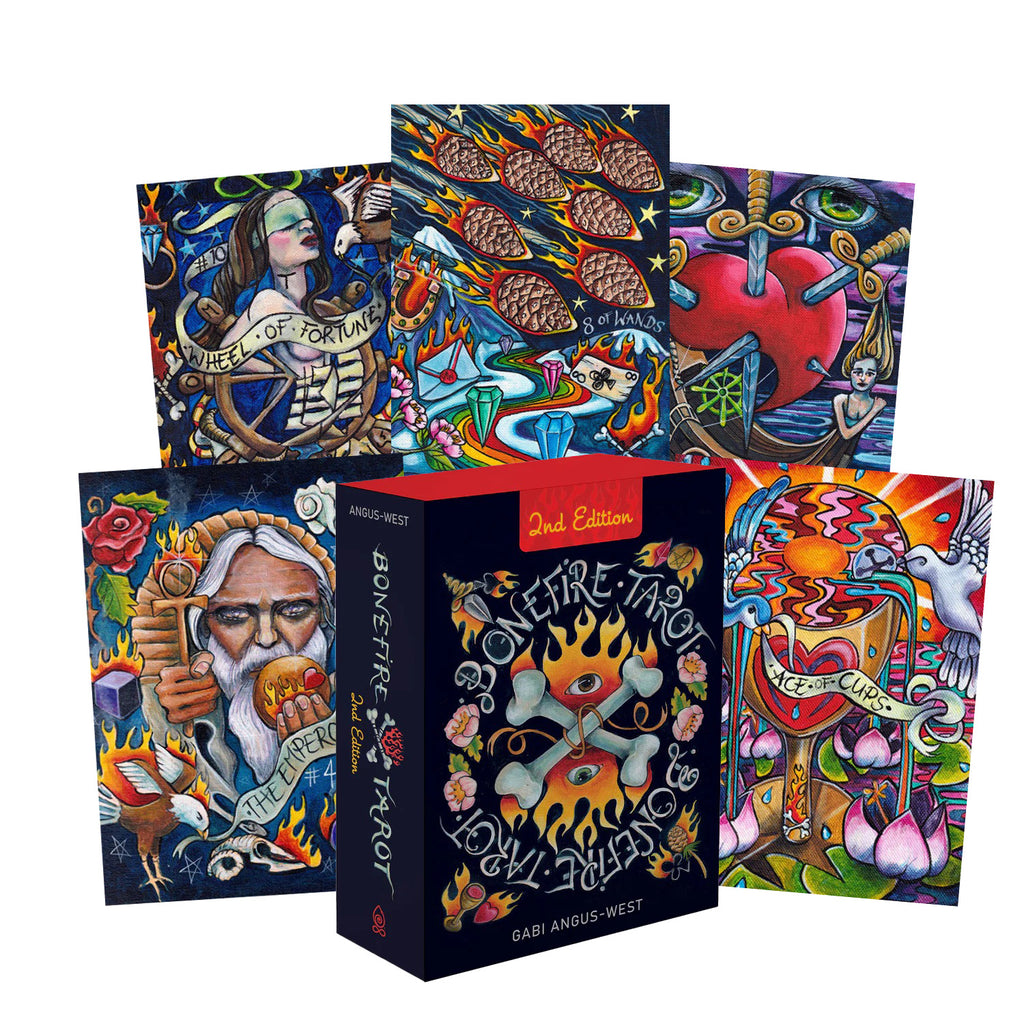 Bonefire Tarot Cards Deck 2nd Edition Schiffer Publishing Schiffer Publishing