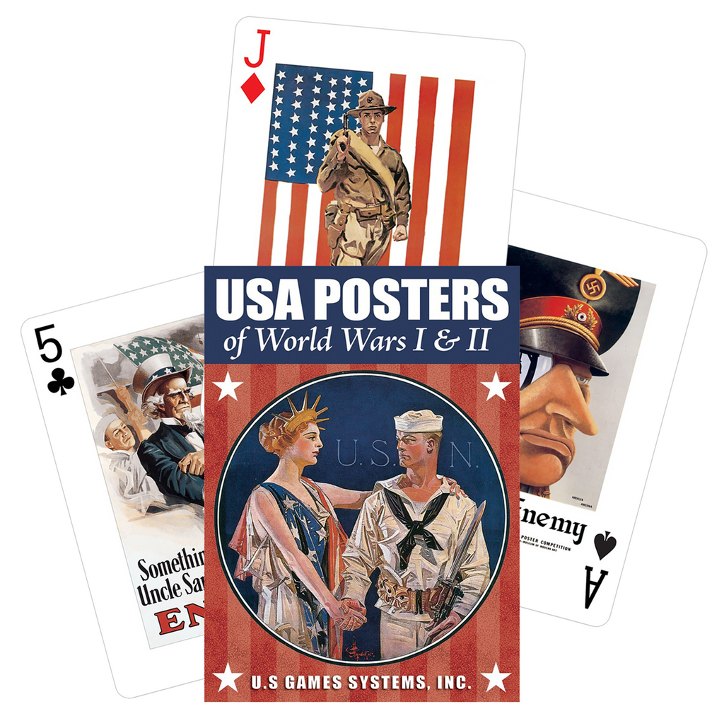 USA Posters Of World Wars I And II playing cards Us Games Systems US Games Systems