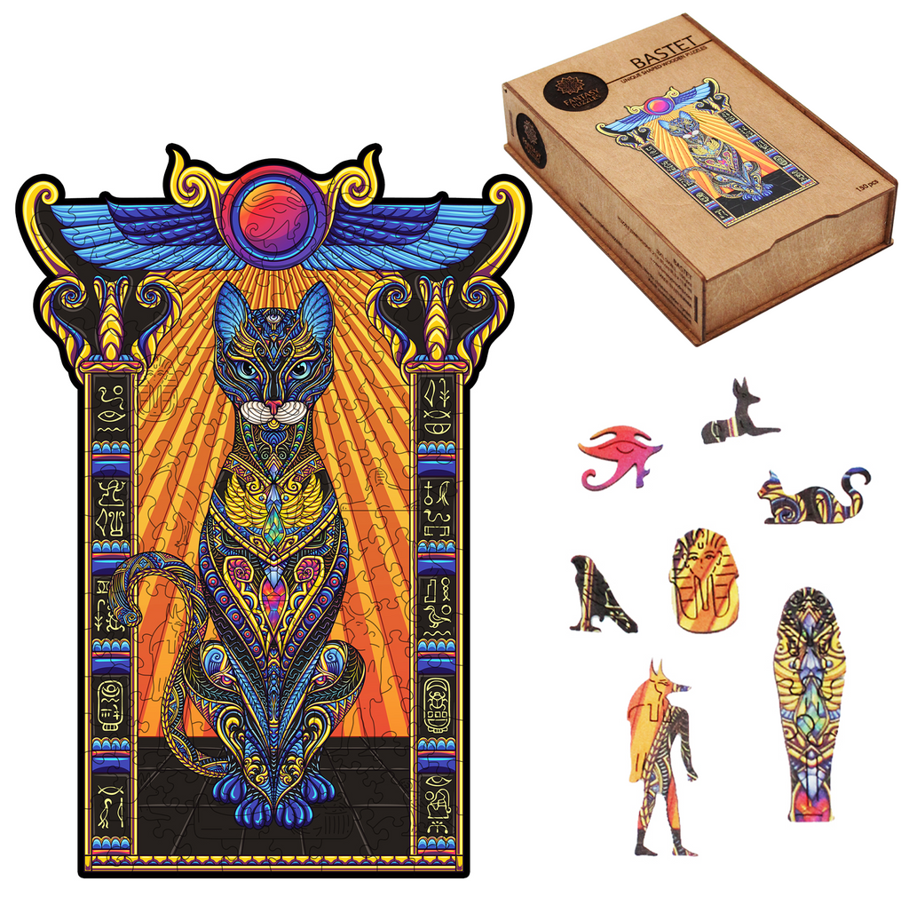 Bastet Wooden Puzzle L size 300 pieces Fantasy Puzzles Fantasy Puzzles