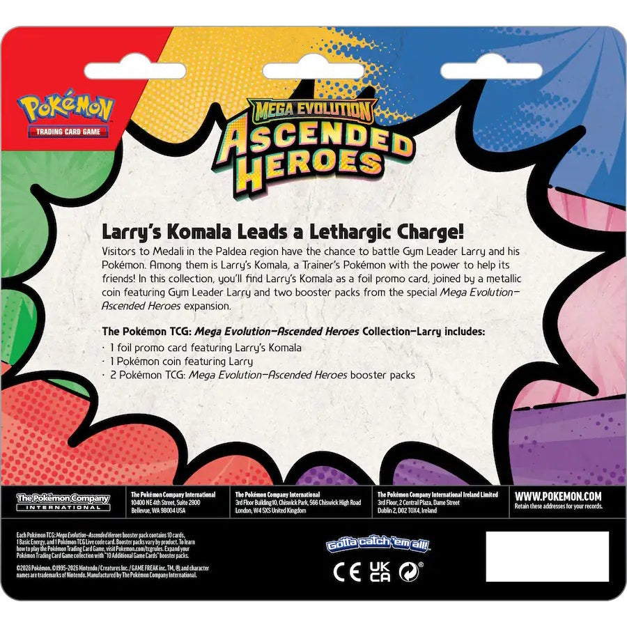 Pokémon Mega Evolution Ascended Heroes Collection Blister Larry – CardsHouse