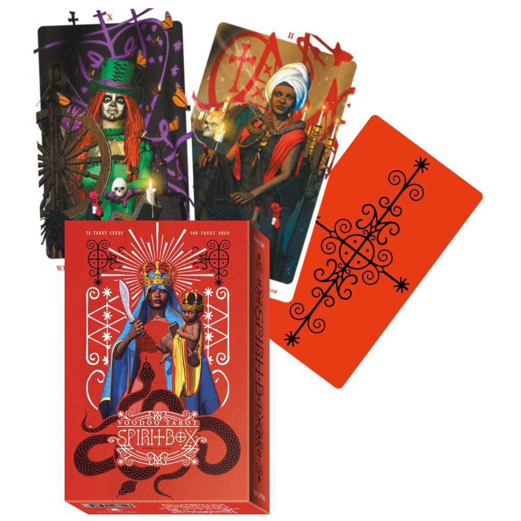 Voodoo Tarot Spirit Box Cards and Book Kit Lo Scarabeo Lo Scarabeo