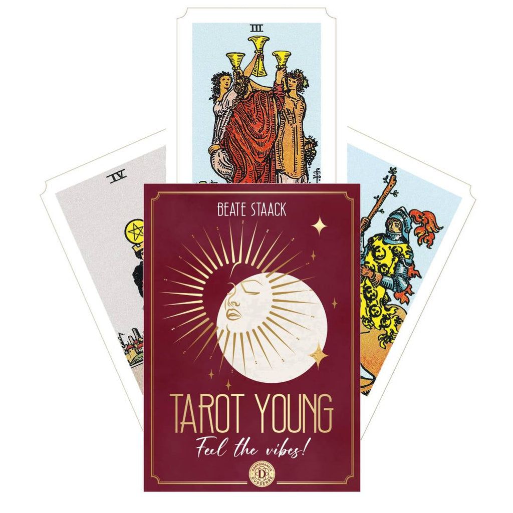 Tarot Young Feel The Vibes Cards Deck Dusserre by Cartamundi Dusserre Cartomancie