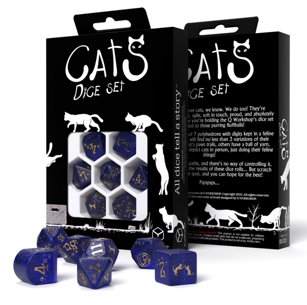 Cats Modern Dice Set Meowster Q-Workshop Q-Workshop