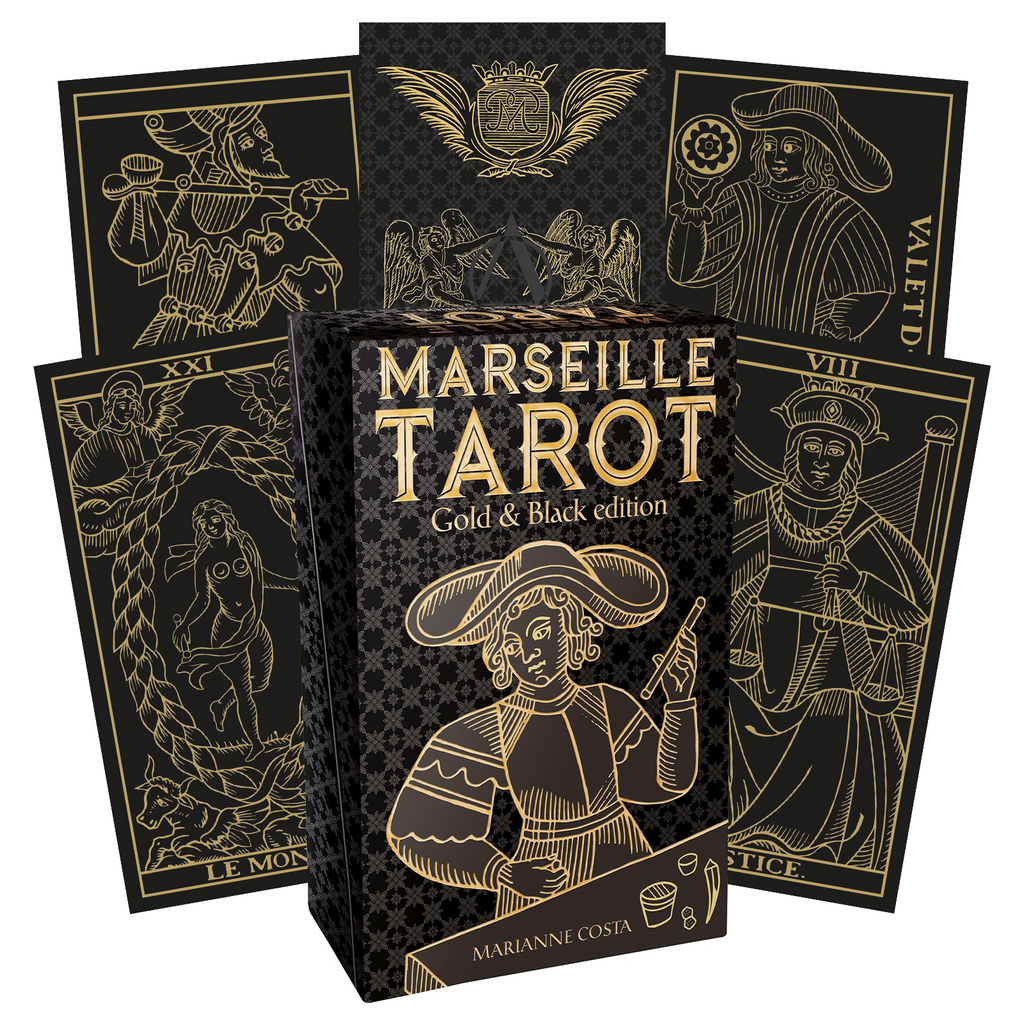 Marseille Tarot Gold & Black edition cards Lo Scarabeo Lo Scarabeo