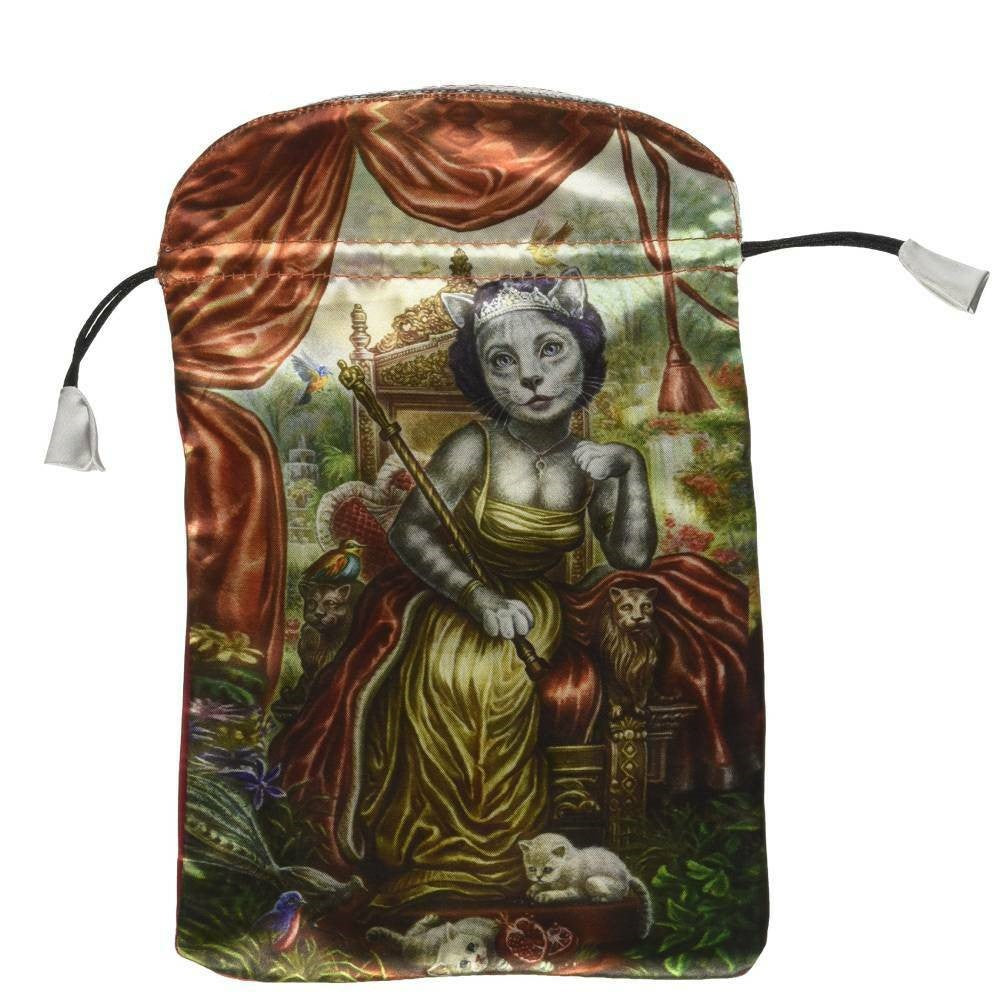 Cat Tarot Satin Bag for Tarot Cards Lo Scarabeo Lo Scarabeo