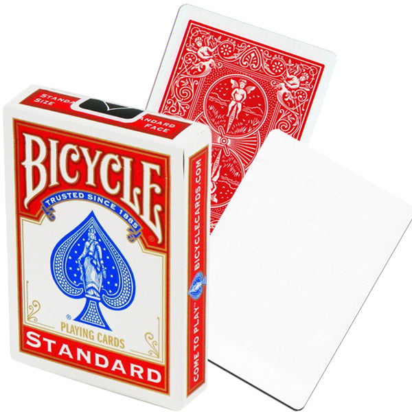 Bicycle Rider back no face cards (Red) Bicycle