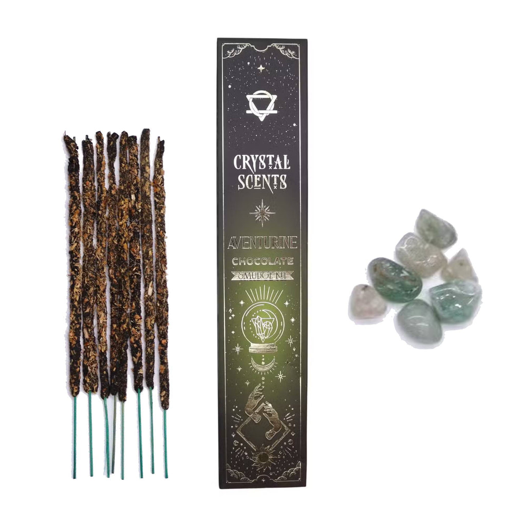 Aventurine Crystal Scents Smudge Incense - Chocolate Crystal Scents
