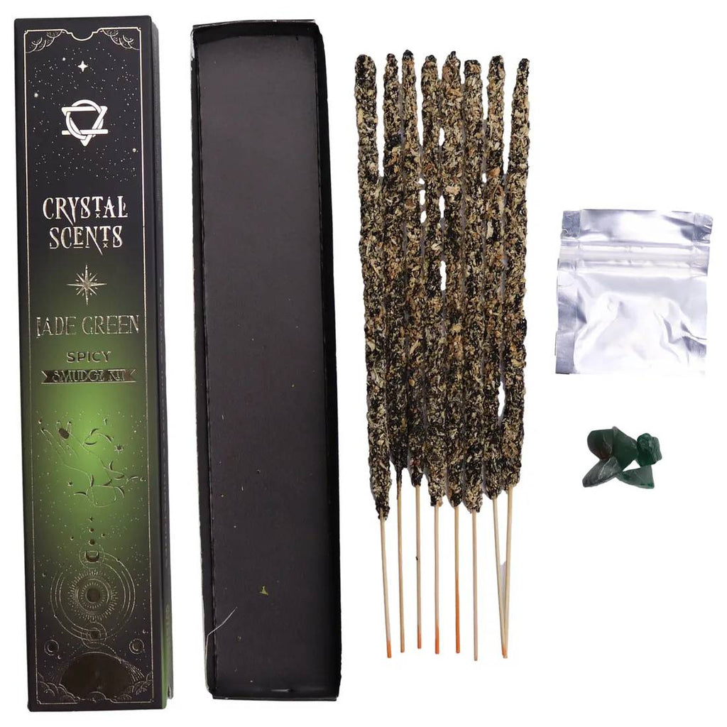 Jade Crystal Scents Smudge Incense - Spicy Crystal Scents