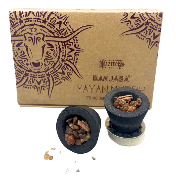 Ritual Resin Smudge Cups Mayan Myrrh Banjara Banjara