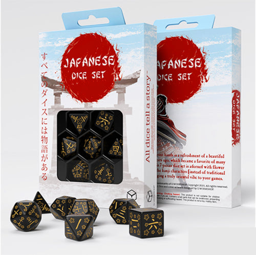 Japanese Dice Set Deep Night Firefly Q-Workshop