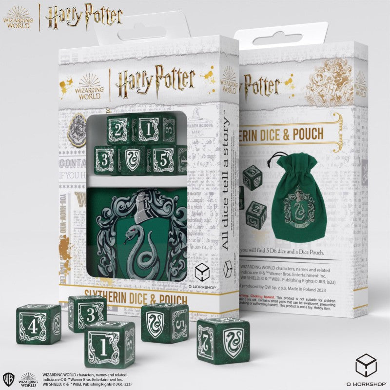 Harry Potter Slytherin Dice & Pouch Q-Workshop