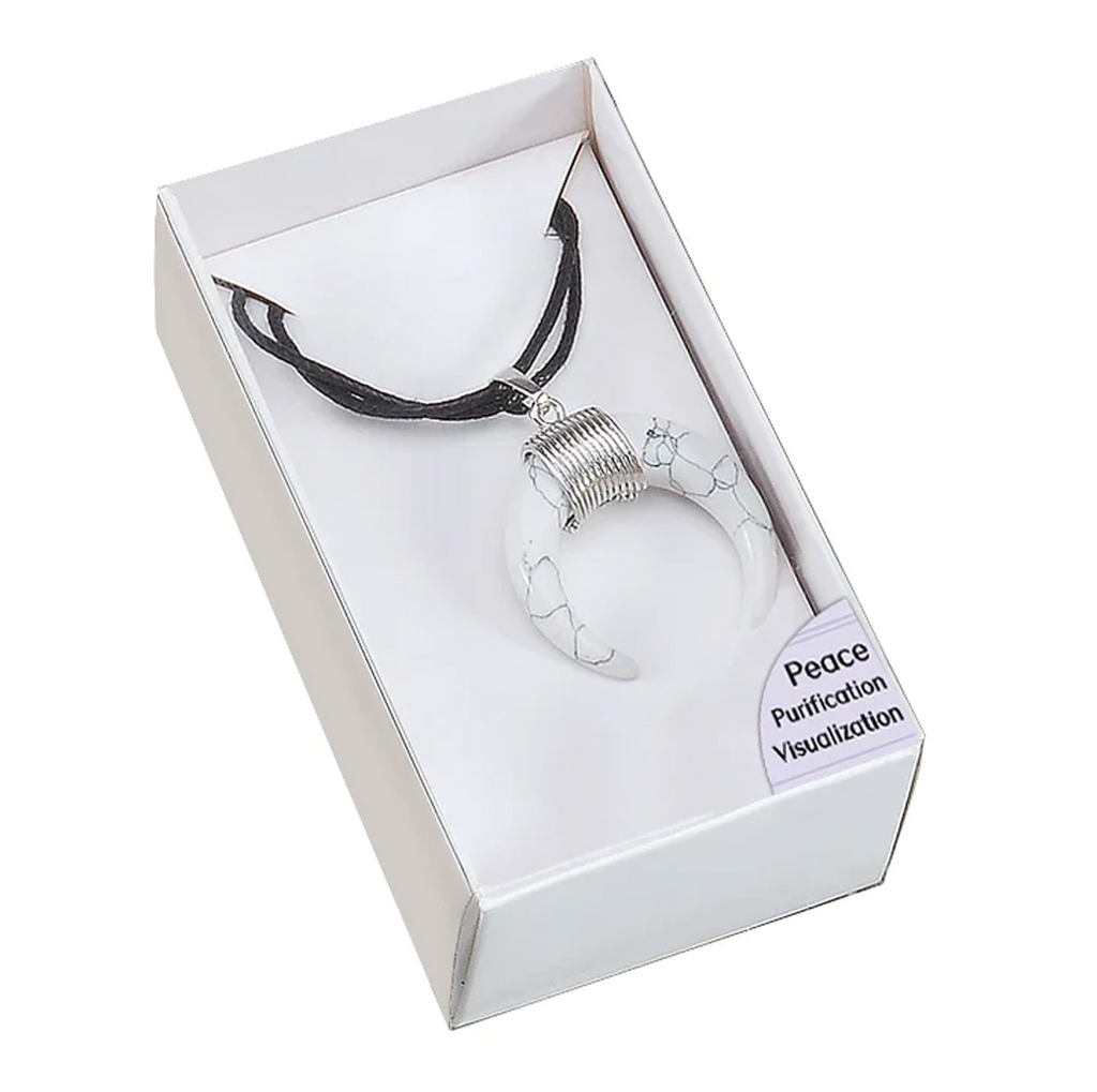 White Magnesite amulet pendant Lo Scarabeo Lo Scarabeo