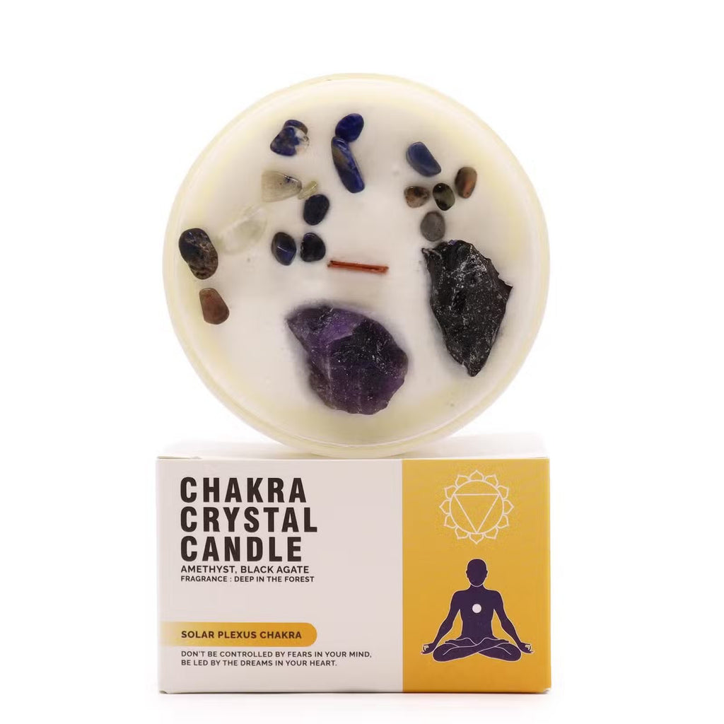 Chakra Crystal Candle – Solar Plexus Chakra Ancient Wisdom Ancient Wisdom