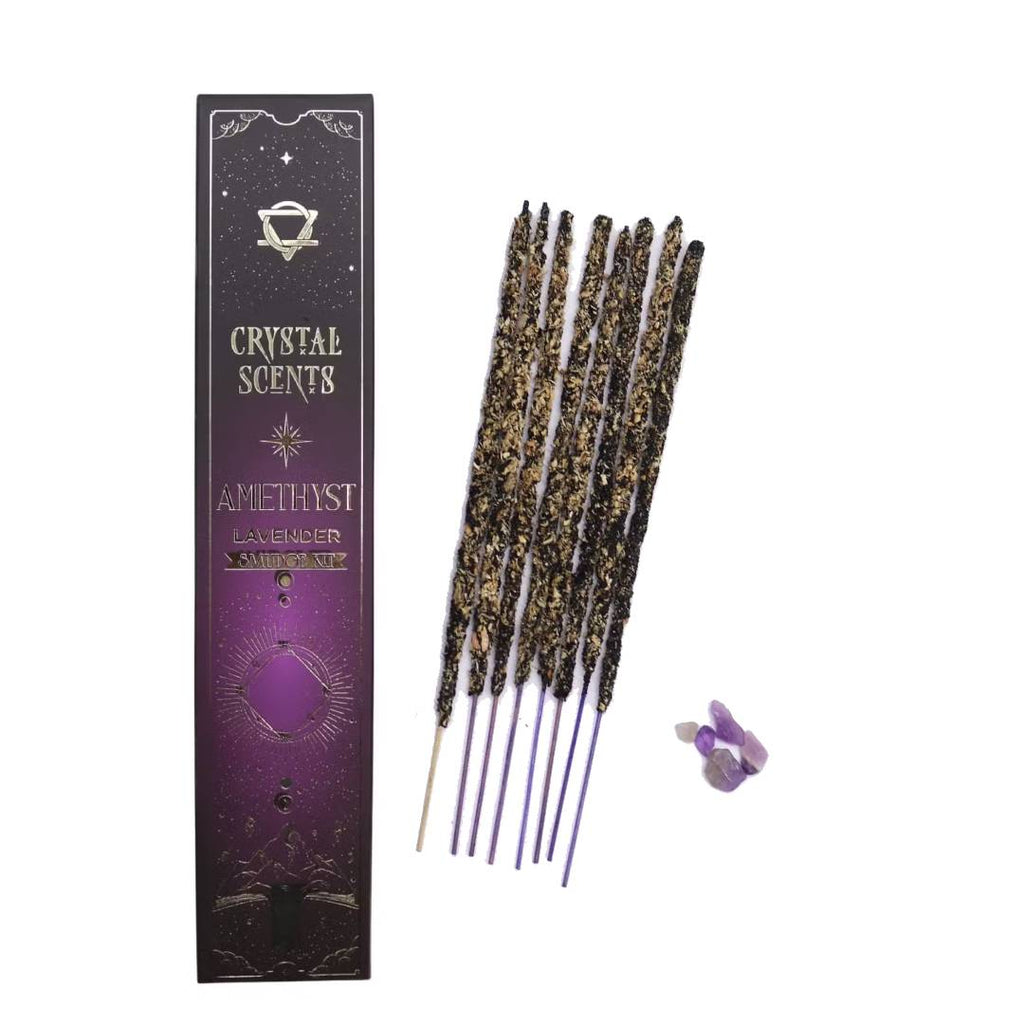 Amethyst Crystal Scents Smudge Incense - Lavender Crystal Scents
