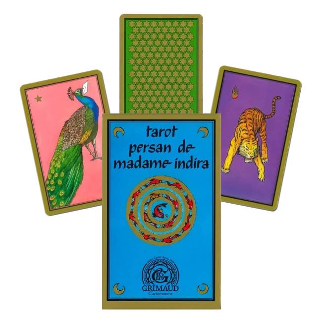 Tarot Persan de Madame Indira Cards french Edition Grimaud Cartomancie Cartamundi