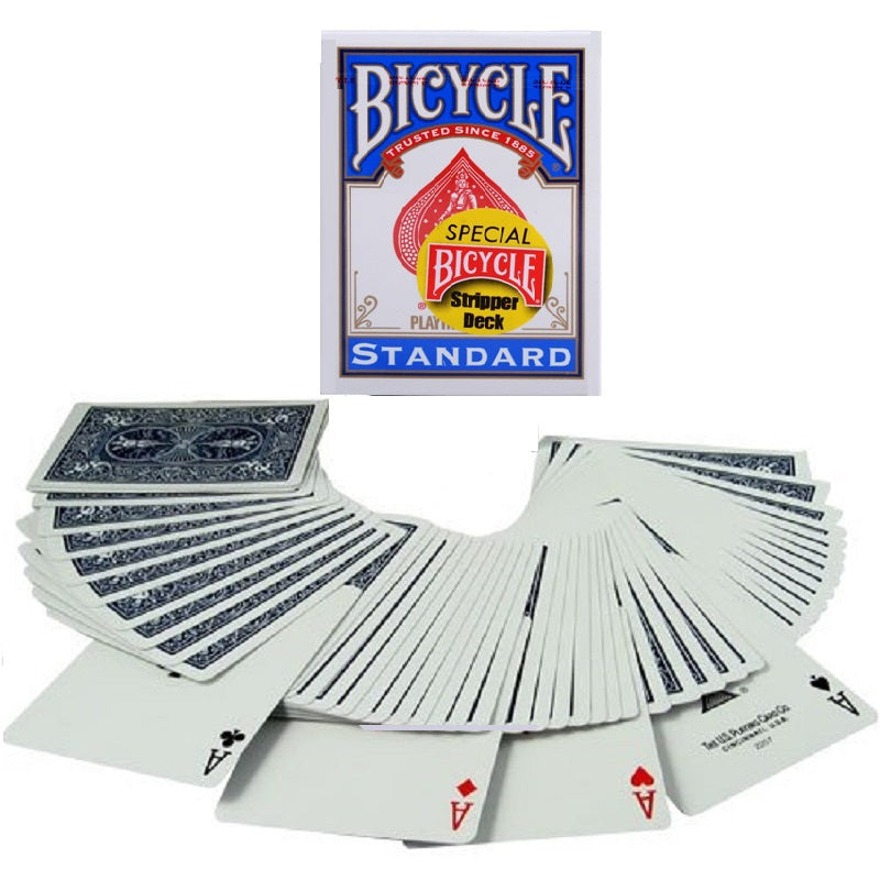 Bicycle Rider Back Stripper playing cards (Blue) Bicycle