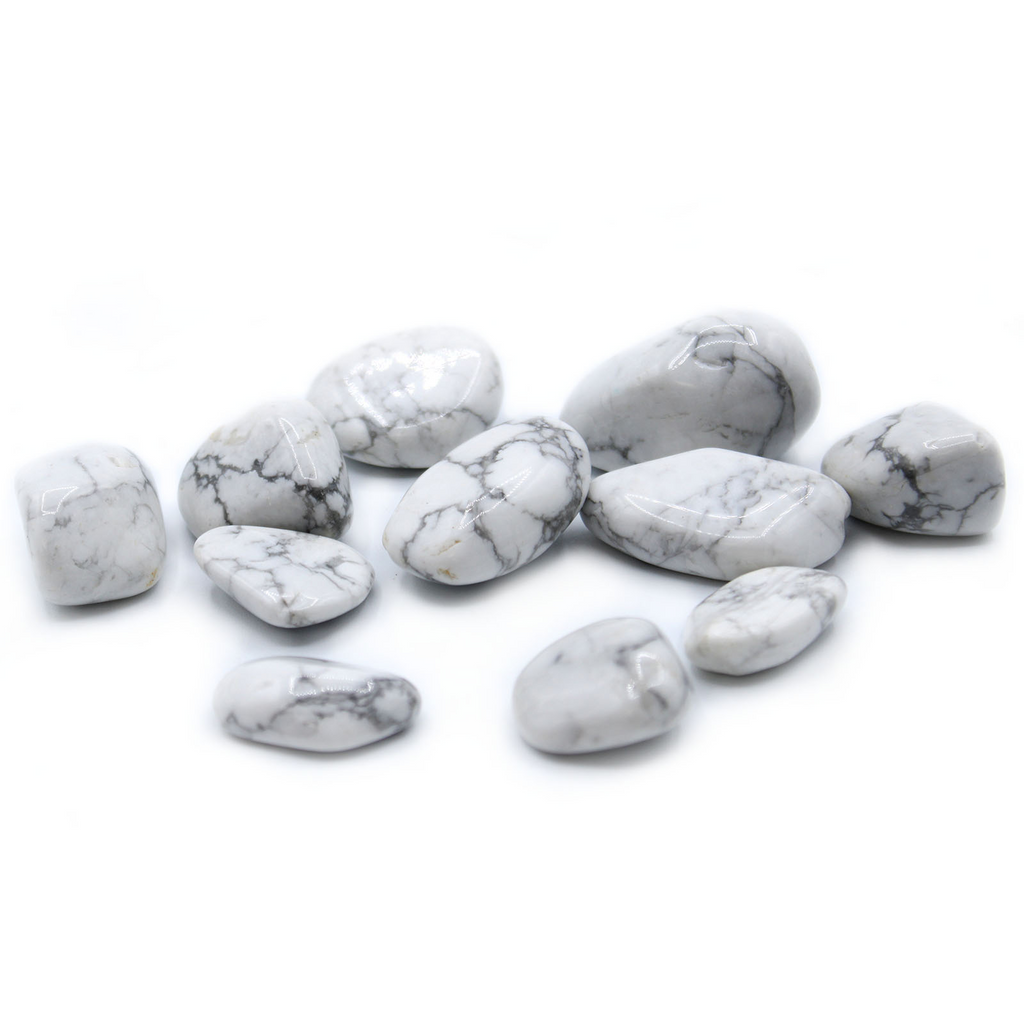 Large Tumble Stones - Howlite White (24x) Ancient Wisdom Ancient Wisdom