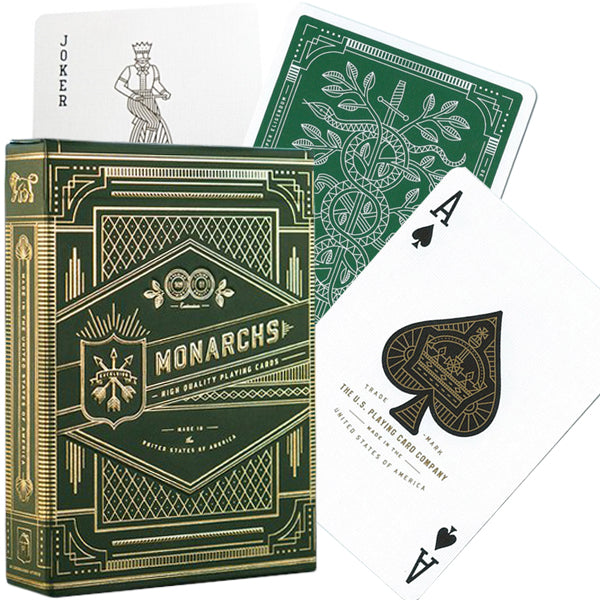 Theory11 Monarchs cards (Green) Theory 11
