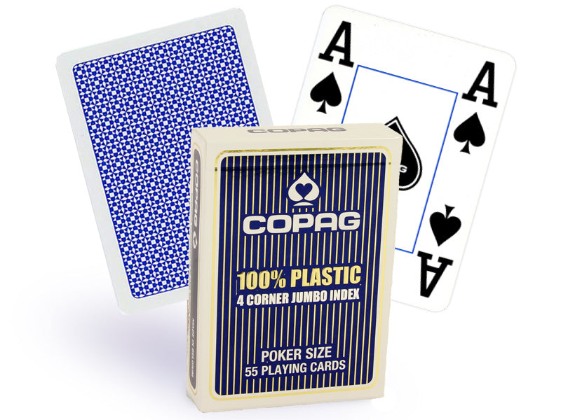 Copag 4 Corner poker cards (Blue) Copag
