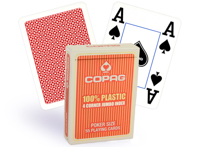 Copag 4 Corner poker cards (Red) Copag