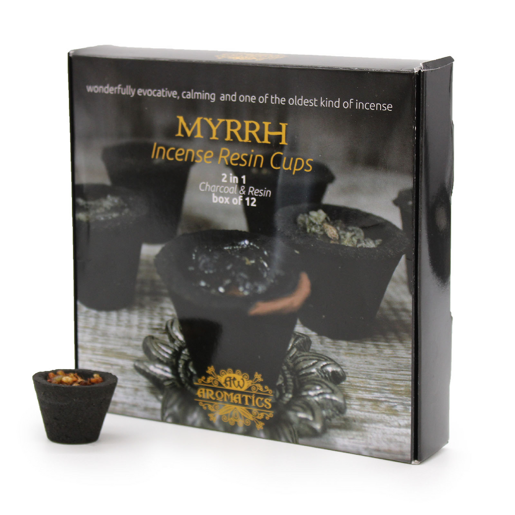 Box of 12 Resin Cups - Myrrh AW Aromatics AW Aromatics