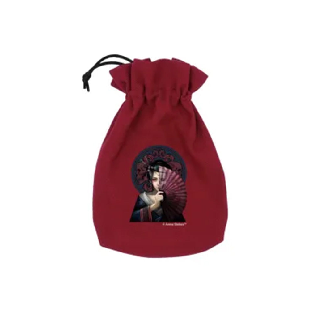 Anne Stokes Dice Pouch: Geisha Skull Q-Workshop Q-Workshop