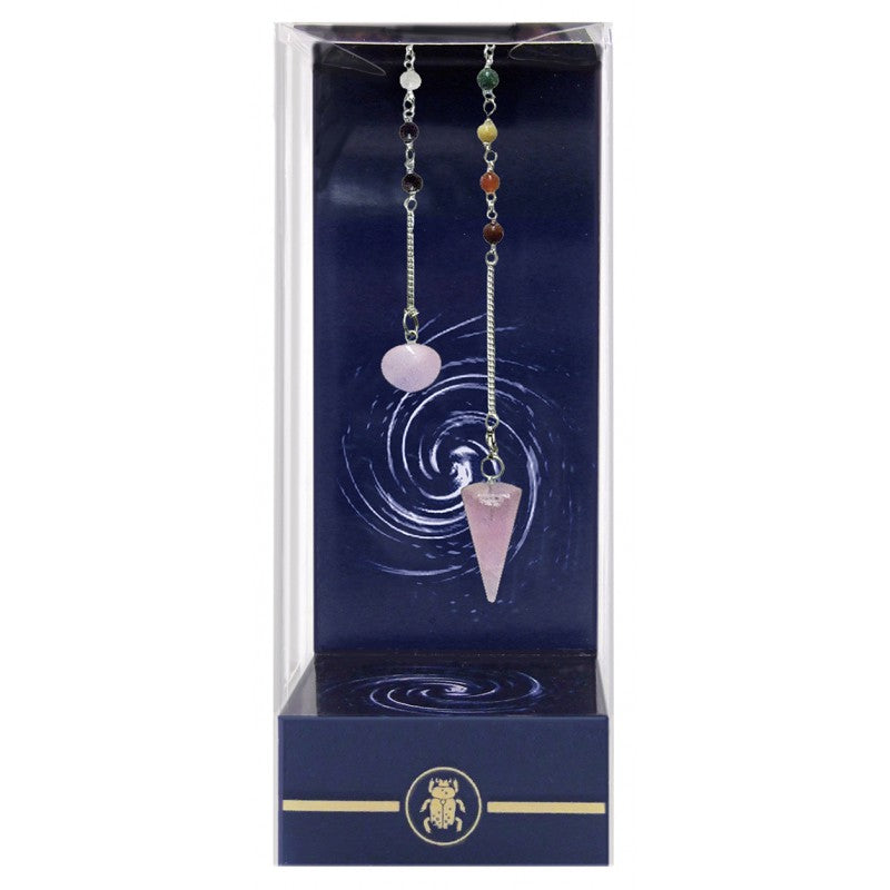 Premium Rose Quartz Chakra Pendulum Lo Scarabeo Lo Scarabeo