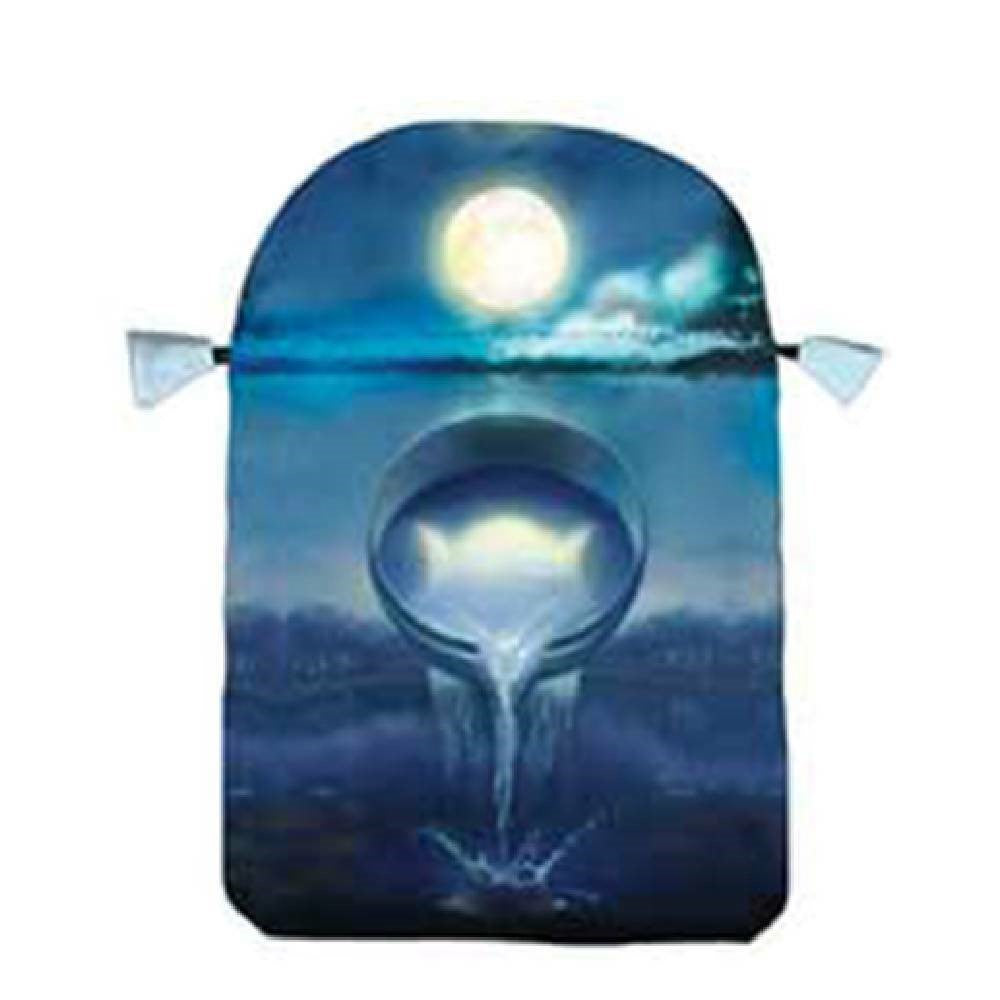 Silver Witchcraft Satin Bag for Tarot Cards Lo Scarabeo Lo Scarabeo