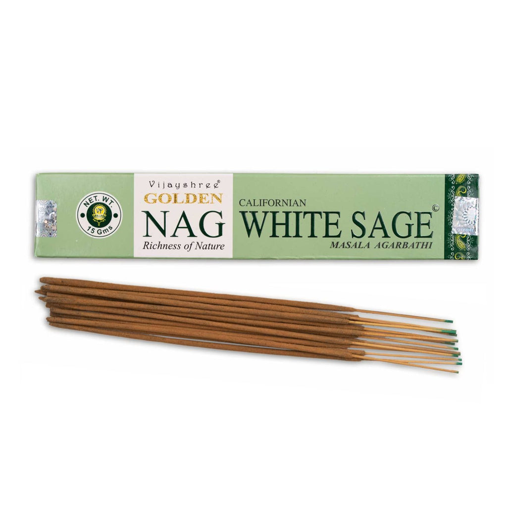 Golden Nag - Californian White Sage Incense Vijayshree Vijayshree