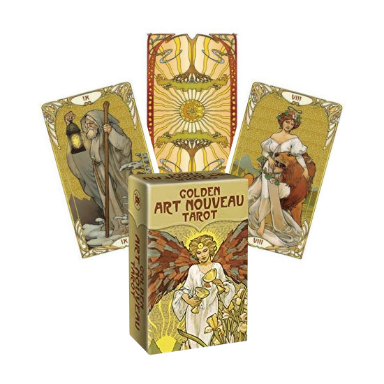 Golden Art Nouveau Tarot Mini cards deck Lo Scarabeo Lo Scarabeo