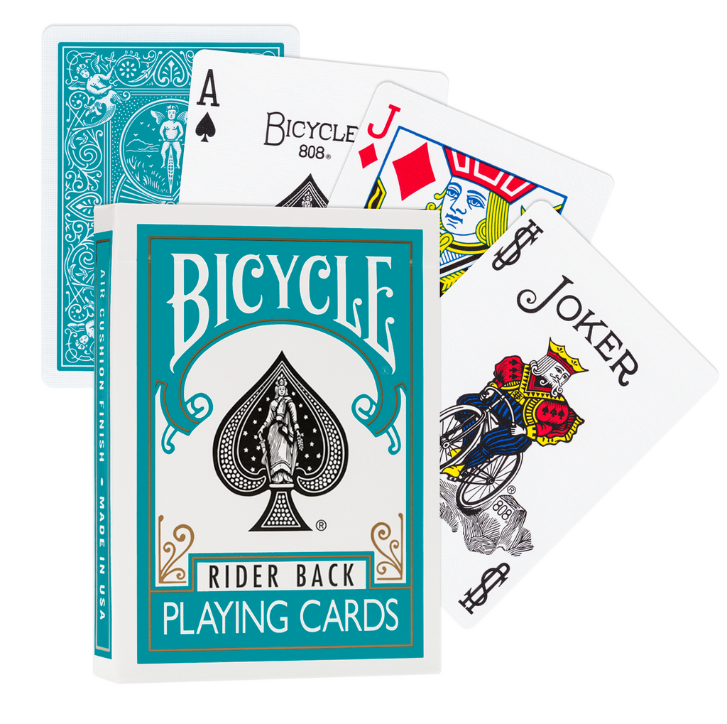 Bicycle Rider Back playing cards (Turquoise) Bicycle