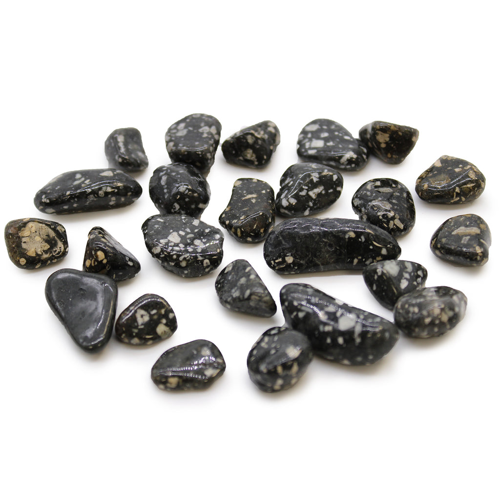 Small African Tumble Stones (24x) - Guinea Fowl Ancient Wisdom Ancient Wisdom