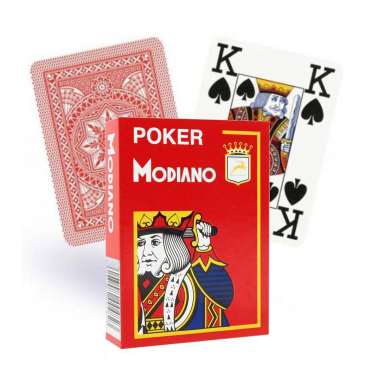 Minor defect Poker Modiano playing cards (red) Modiano