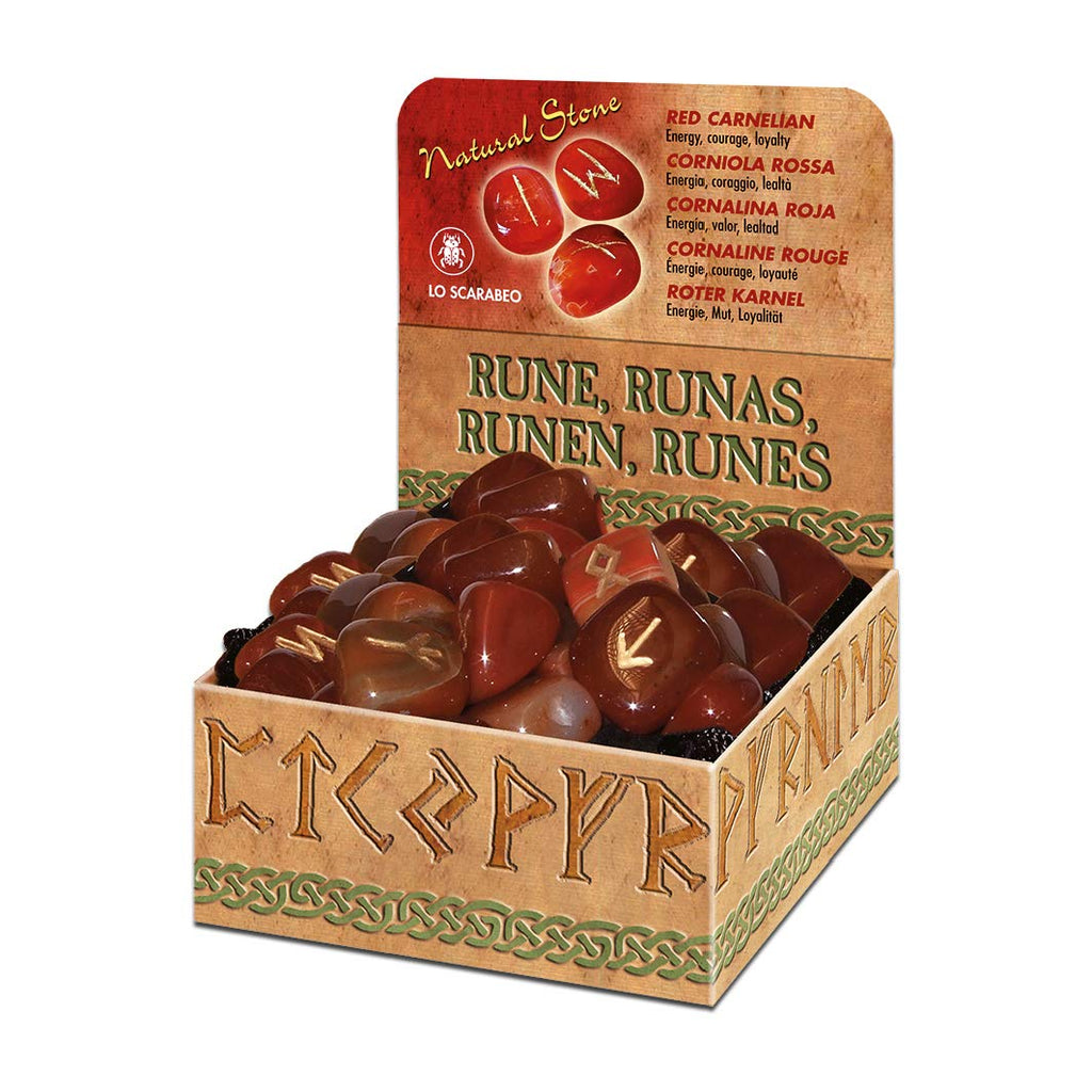 Red Carnelian Runes Lo Scarabeo Lo Scarabeo