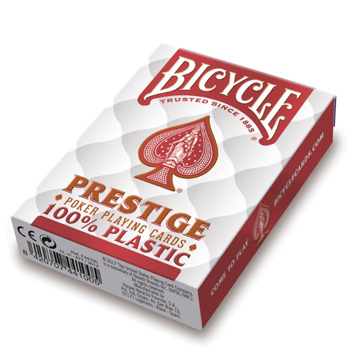 Minor Defect Bicycle Prestige Jumbo poker cards (Red) Bicycle